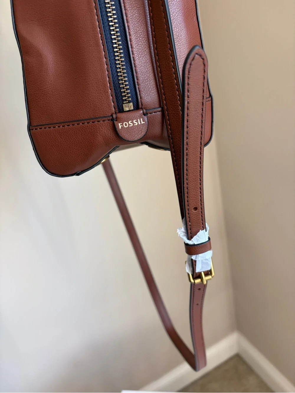 Fossil Sydney Satchel Heart Print NWOT